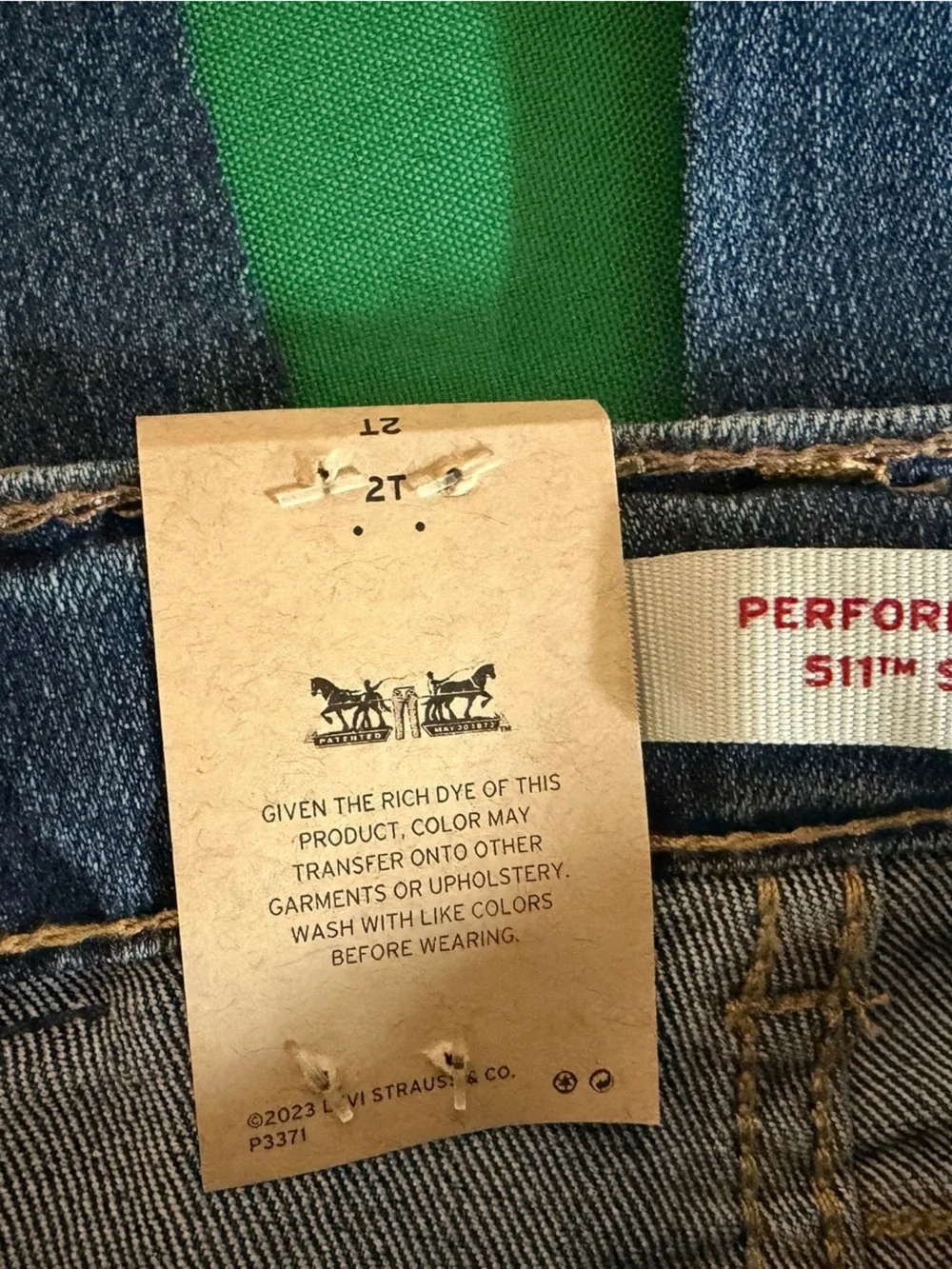 Levi’s 511 Slim Boys Jeans 2T Performance NWT Dark Blue